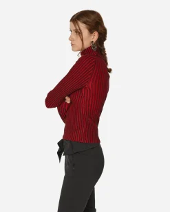 Chet Lo Knitwears^Smiley Flower Top Black / Red