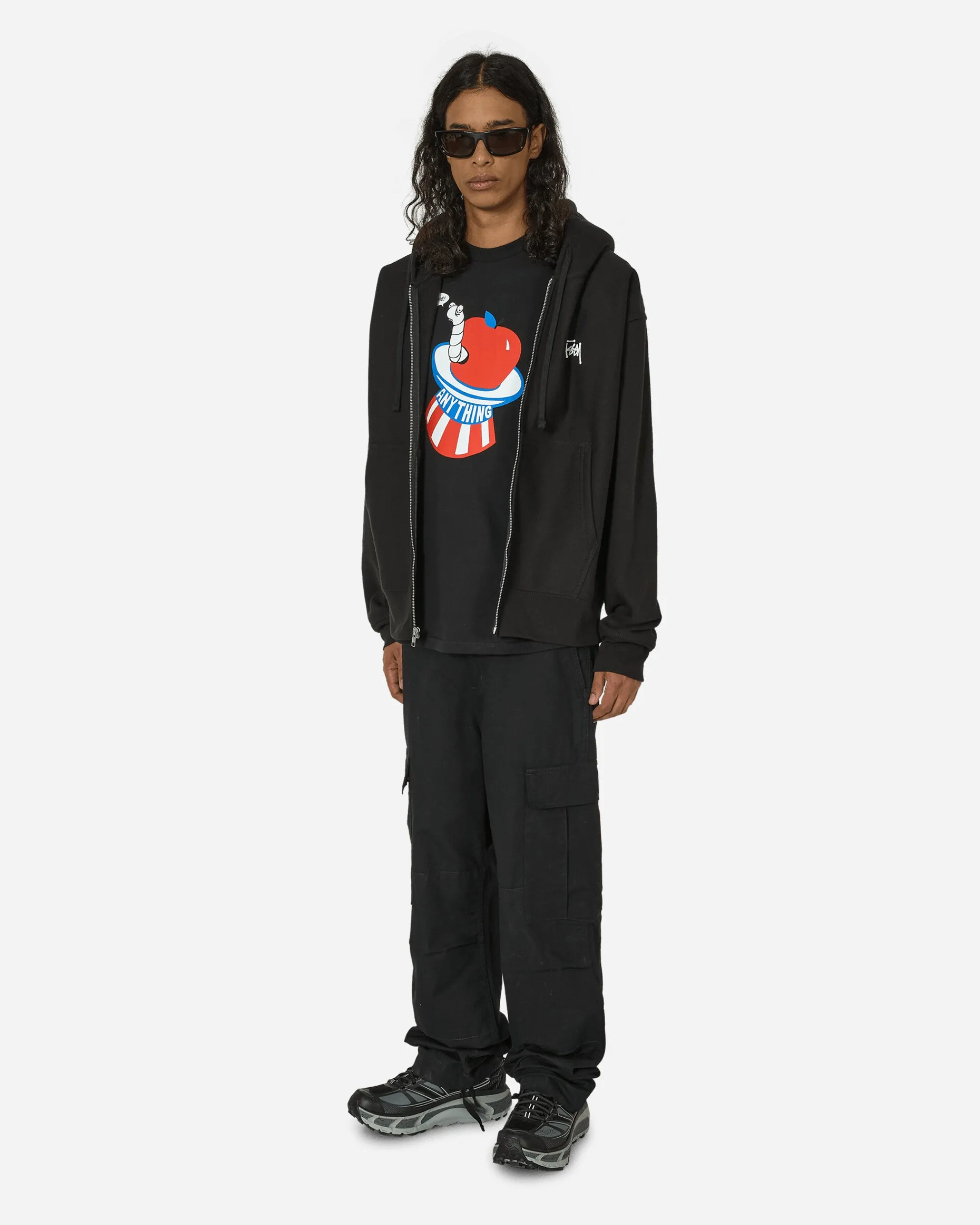 aNYthing T-Shirts^Snakeapple T-Shirt Black