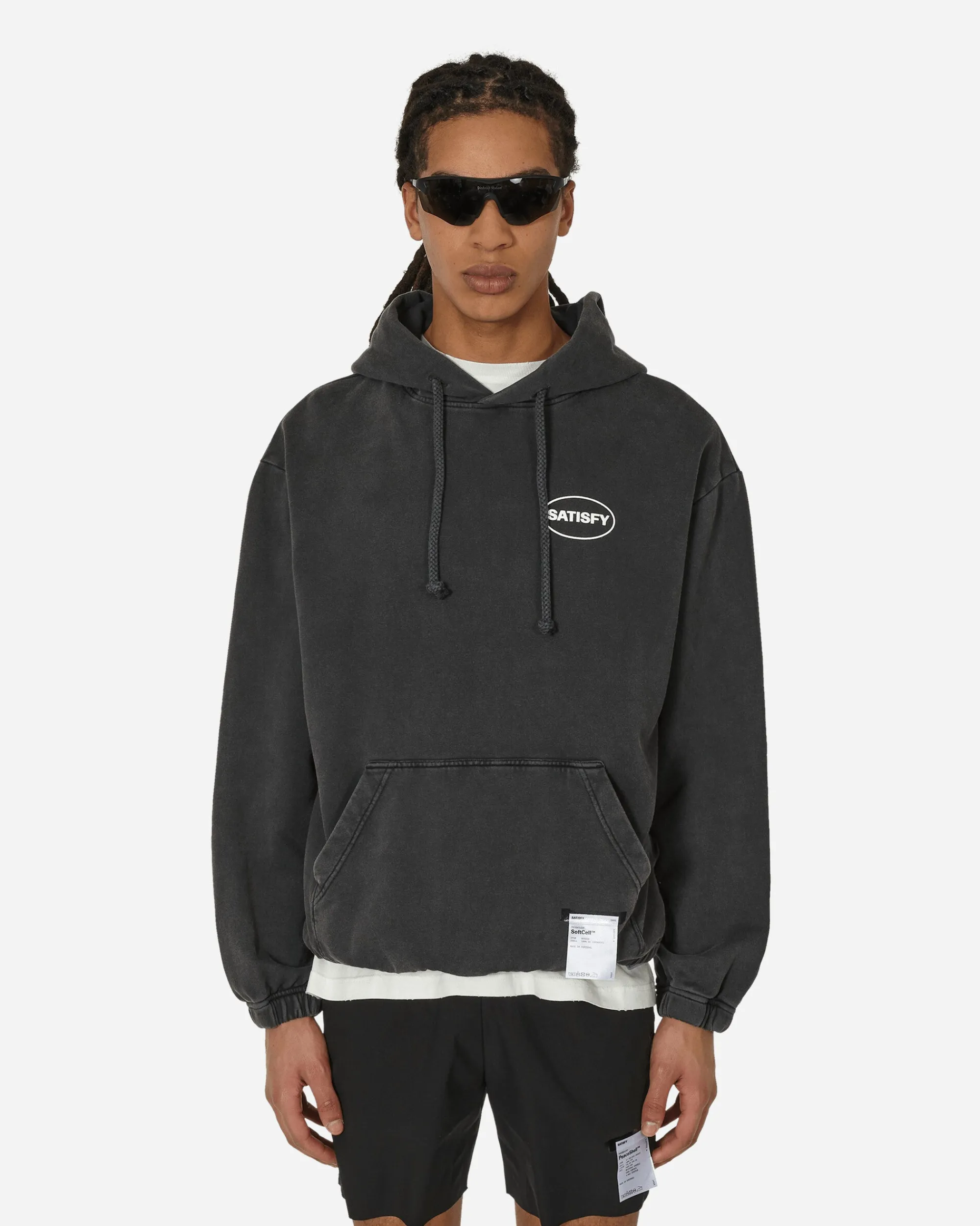 Satisfy Sweatshirts^SoftCell Hooded Sweatshirt Aged Black