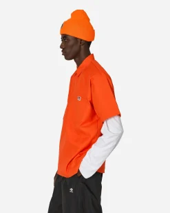 Ben Davis Shirts^Solid 1/2 Zip Shortsleeve Shirt Orange