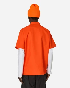 Ben Davis Shirts^Solid 1/2 Zip Shortsleeve Shirt Orange