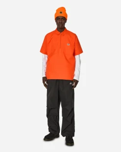 Ben Davis Shirts^Solid 1/2 Zip Shortsleeve Shirt Orange