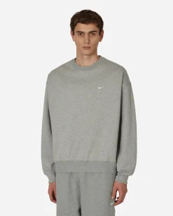 Nike Sweatshirts^Solo Swoosh Crewneck Sweatshirt Grey