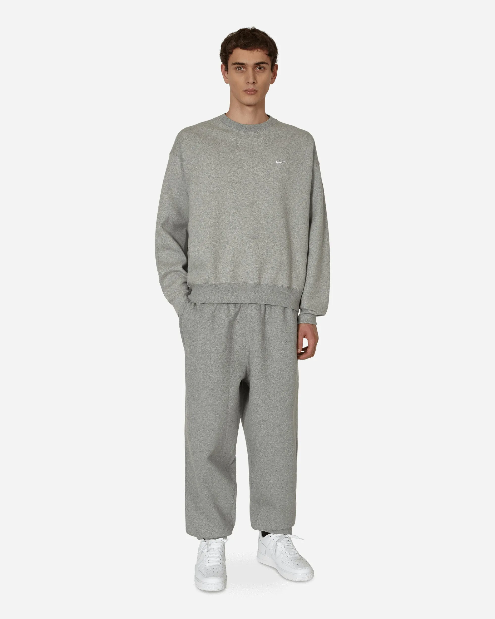 Nike Sweatshirts^Solo Swoosh Crewneck Sweatshirt Grey