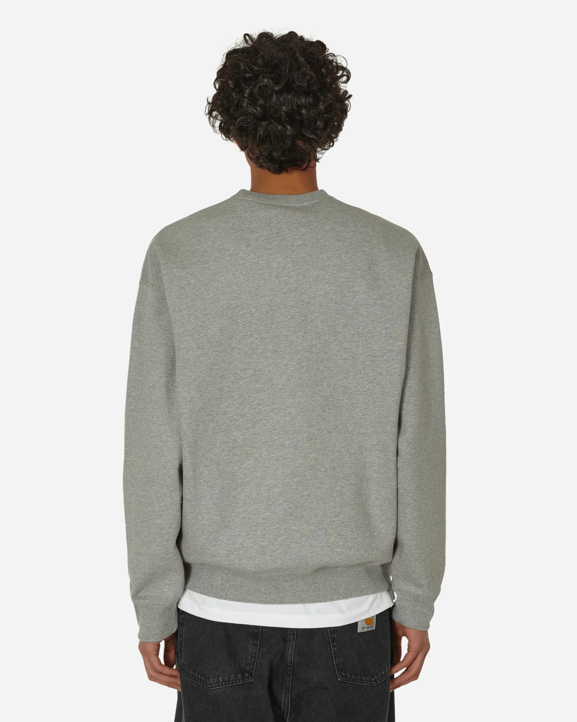 Nike Sweatshirts^Solo Swoosh Crewneck Sweatshirt Dark Grey Heather
