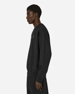 Nike Sweatshirts^Solo Swoosh Crewneck Sweatshirt Black