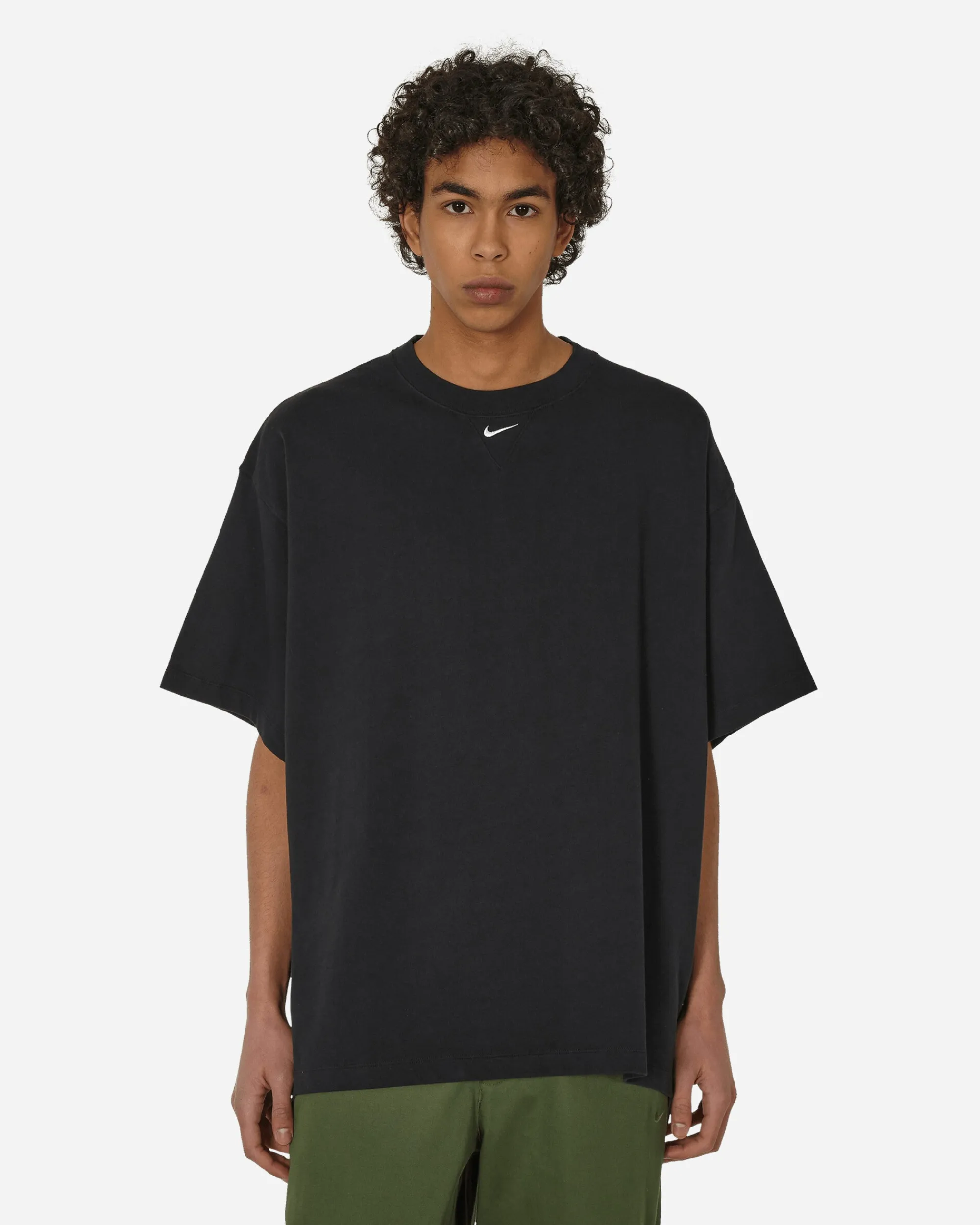 Nike T-Shirts^Solo Swoosh Heavyweight T-Shirt Black
