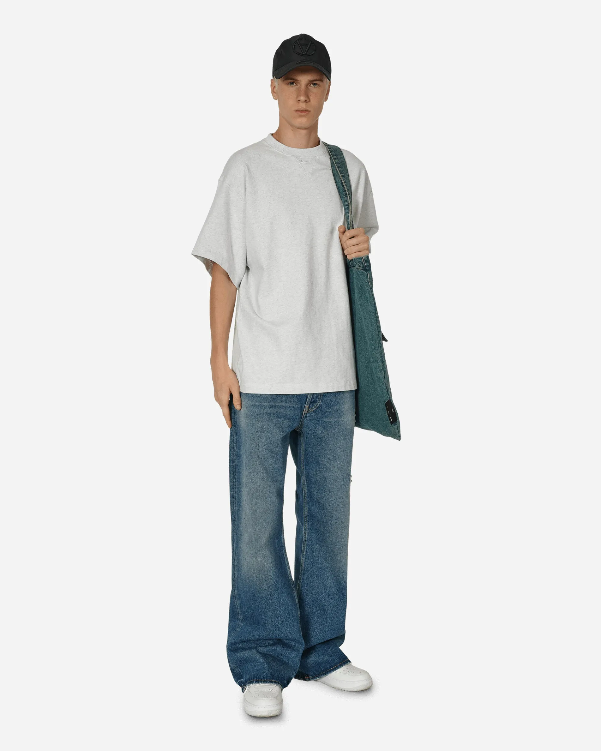 Nike T-Shirts^Solo Swoosh Heavyweight T-Shirt Birch Heather