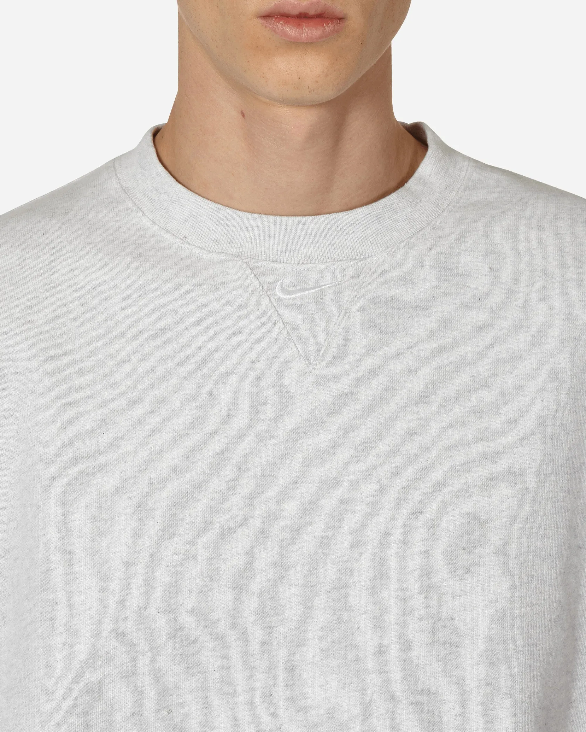 Nike T-Shirts^Solo Swoosh Heavyweight T-Shirt Birch Heather