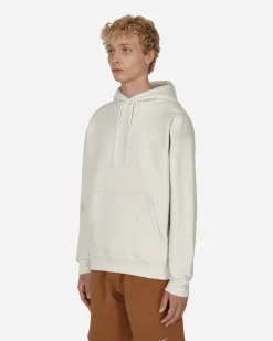Nike Sweatshirts^Solo Swoosh Hooded Sweatshirt White