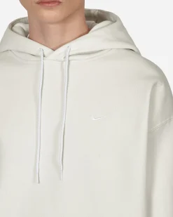 Nike Sweatshirts^Solo Swoosh Hooded Sweatshirt White