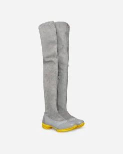 Kiko Kostadinov Boots^Sonia High Boots Fog Grey / Oyster Grey / Yellow