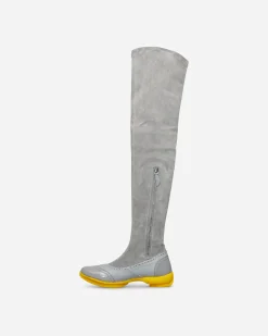 Kiko Kostadinov Boots^Sonia High Boots Fog Grey / Oyster Grey / Yellow
