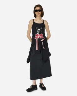 Hysteric Glamour T-Shirts^Speak No Evil Tank Top Black