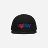 aNYthing Hats|Hats^Speedball Logo Flat Brim Hat Black