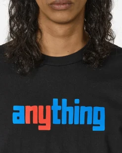 aNYthing T-Shirts^Speedball Logo T-Shirt Black