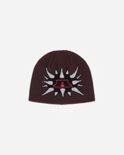 Awake NY Hats|Hats^Spike Skully Beanie Brown