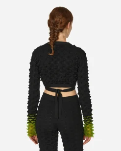 Chet Lo Knitwears^Spiky Ballet Top Black / Green