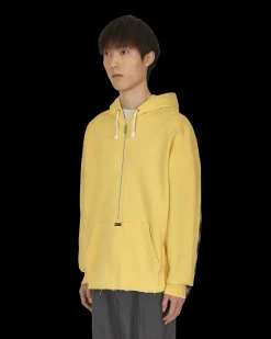 Undercoverism Sweatshirts^Split Hooded Sweatshirt Yellow