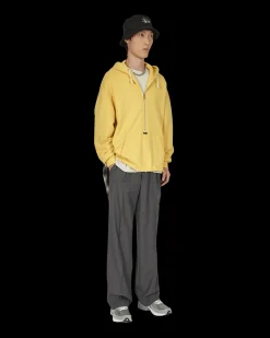Undercoverism Sweatshirts^Split Hooded Sweatshirt Yellow