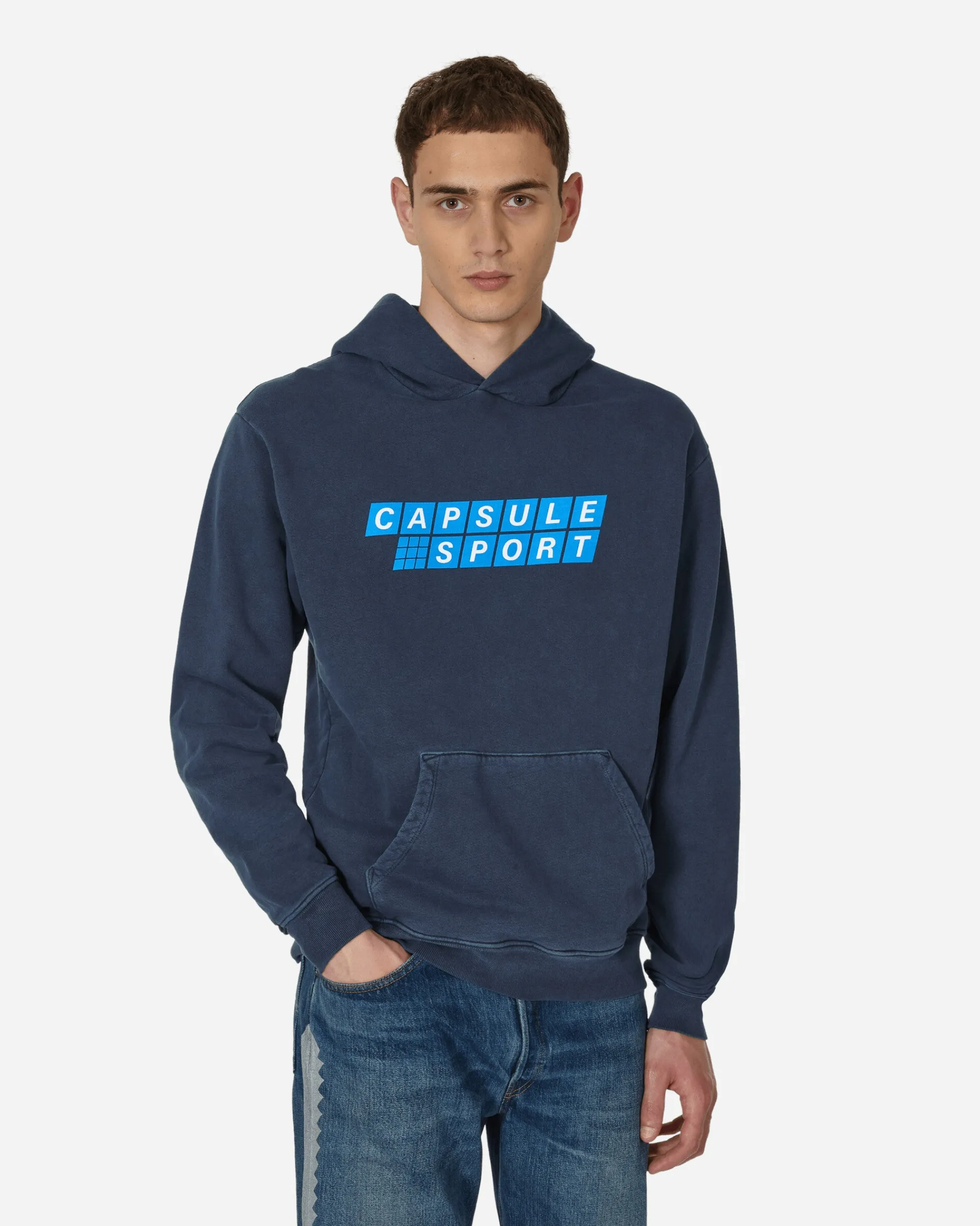 Capsule Sweatshirts^Sport Hooded Sweatshirt Vintage Navy