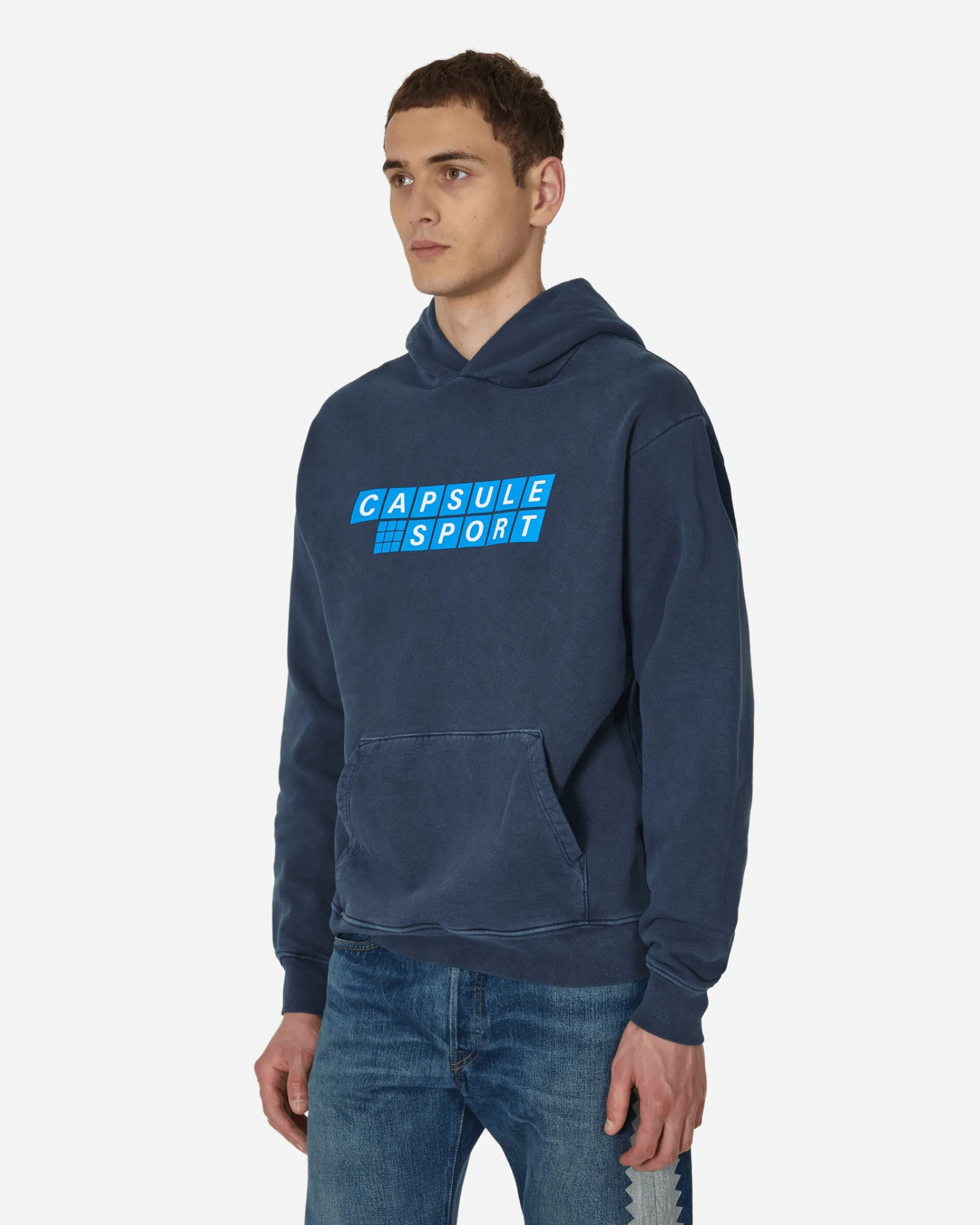 Capsule Sweatshirts^Sport Hooded Sweatshirt Vintage Navy