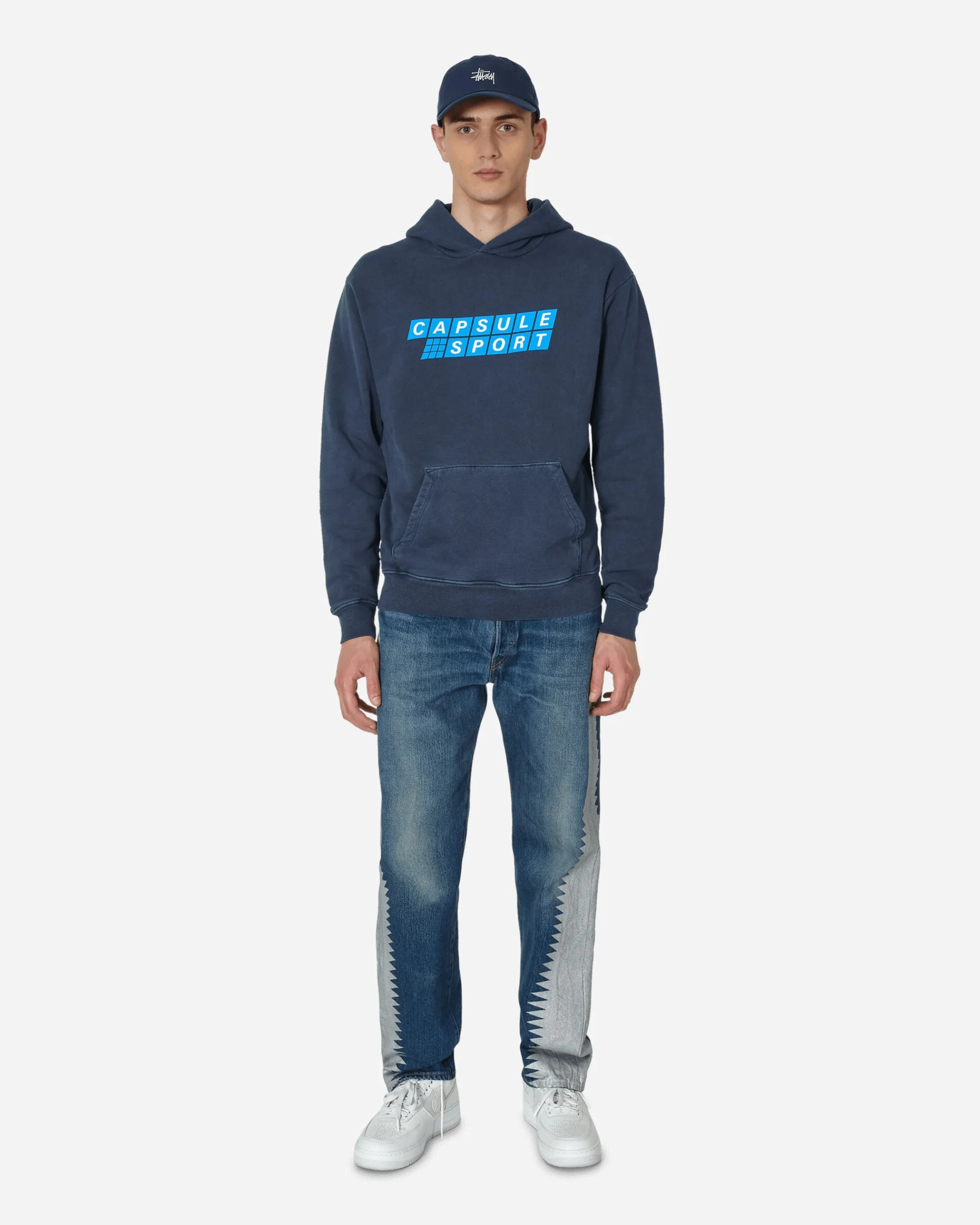 Capsule Sweatshirts^Sport Hooded Sweatshirt Vintage Navy