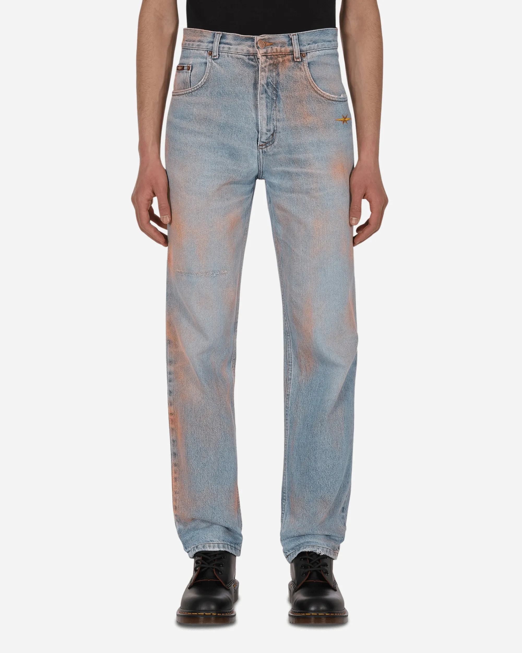 Phipps Pants^Spray Painted Vintage Denim Pants Blue