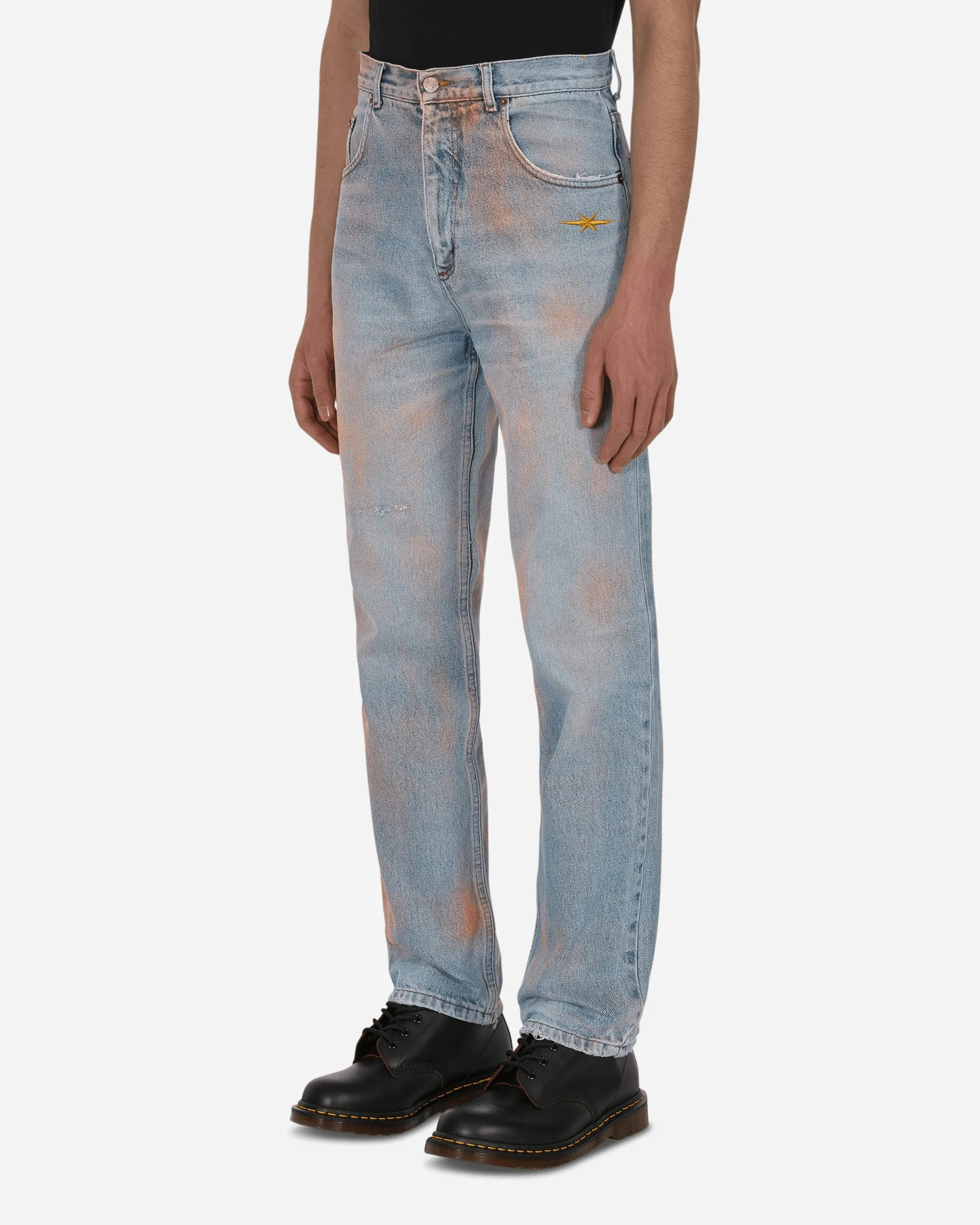 Phipps Pants^Spray Painted Vintage Denim Pants Blue