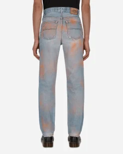 Phipps Pants^Spray Painted Vintage Denim Pants Blue