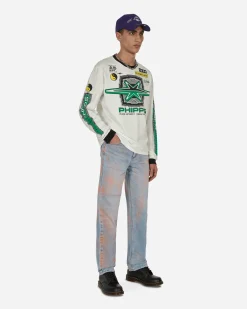 Phipps Pants^Spray Painted Vintage Denim Pants Blue