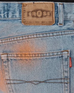 Phipps Pants^Spray Painted Vintage Denim Pants Blue