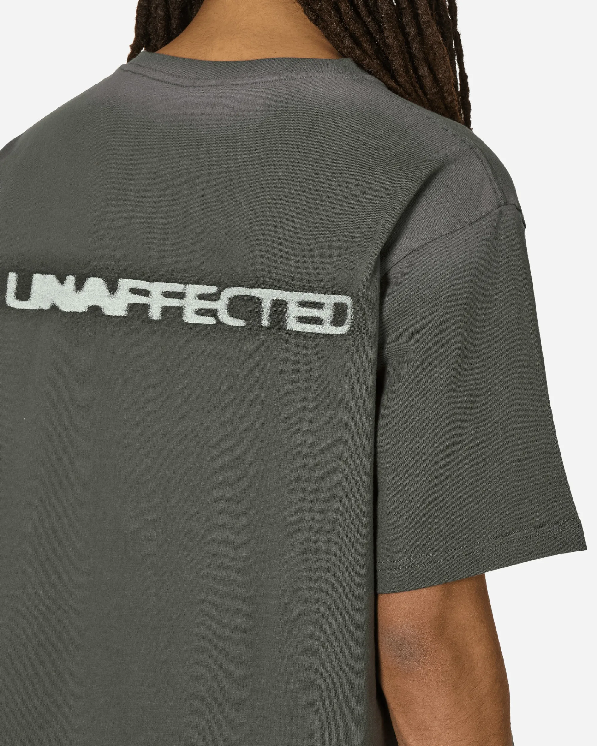 Unaffected T-Shirts^Sprayed Graphic T-Shirt Charcoal