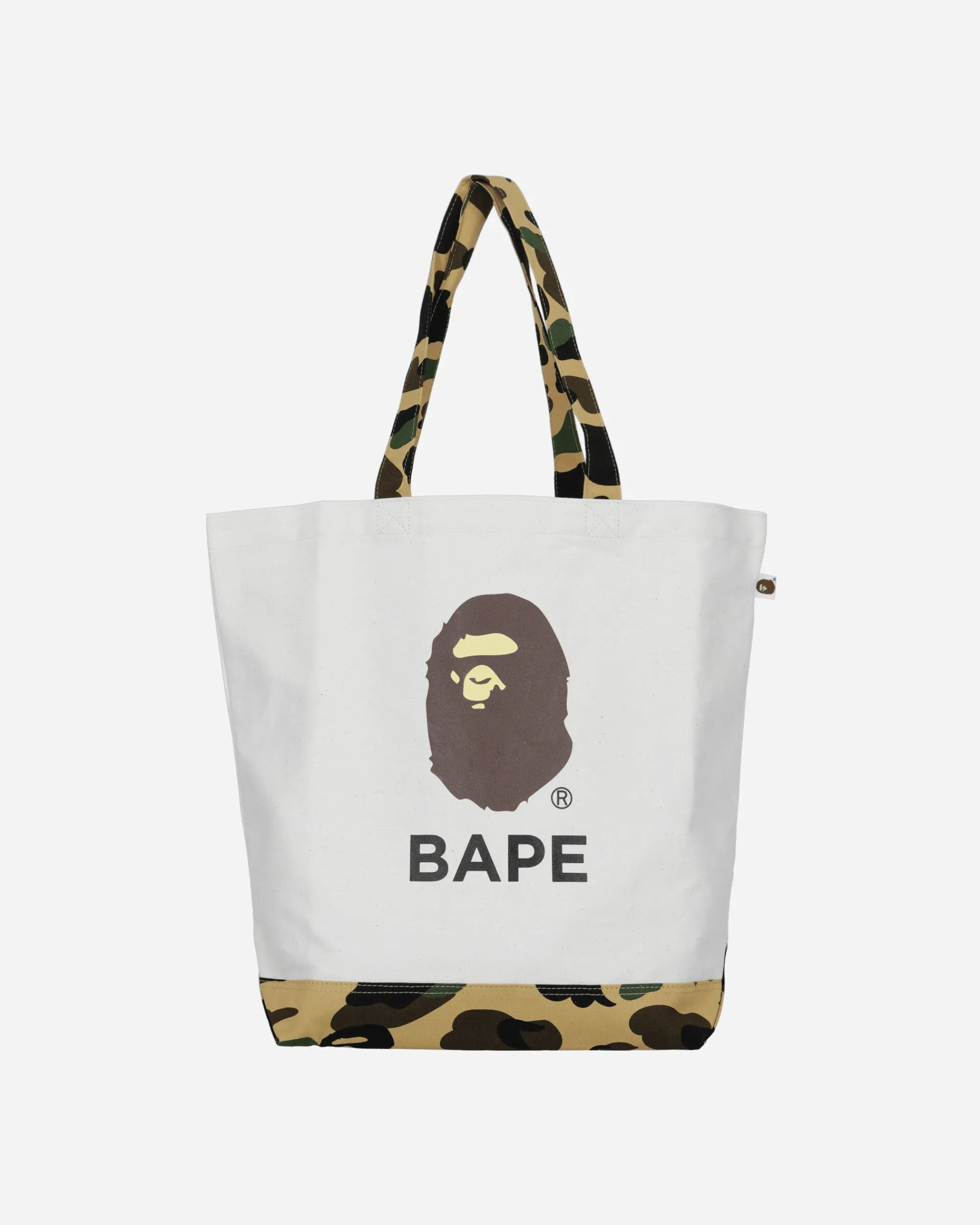 A Bathing Ape Bags·Tote|Bags·Tote^1st Camo Ape Head Tote Bag Ivory