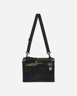 A Bathing Ape Bags·Shoulder|Bags·Shoulder^1st Camo Cordura Sacoche Green