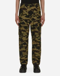A Bathing Ape Pants^1st Camo Relaxed Fit 6 Pocket Pants Green