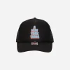 aNYthing Hats|Hats^Stacked Trucker Hat Black