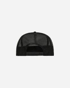 aNYthing Hats|Hats^Stacked Trucker Hat Black
