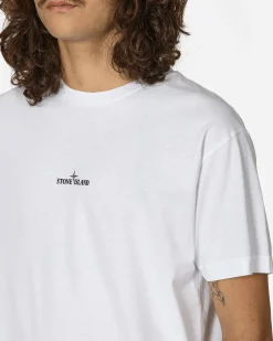 Stone Island T-Shirts^Stamp One Print T-Shirt White
