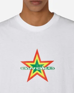 Awake NY T-Shirts^Star Logo T-Shirt Whtie