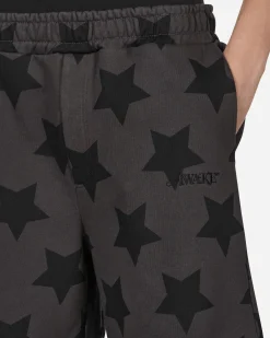 Awake NY Shorts^Star Printed Sweatshorts Grey