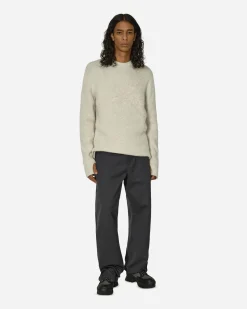 _J.L-A.L_ Knitwear^Stave Knit Sweater Chalk Grey