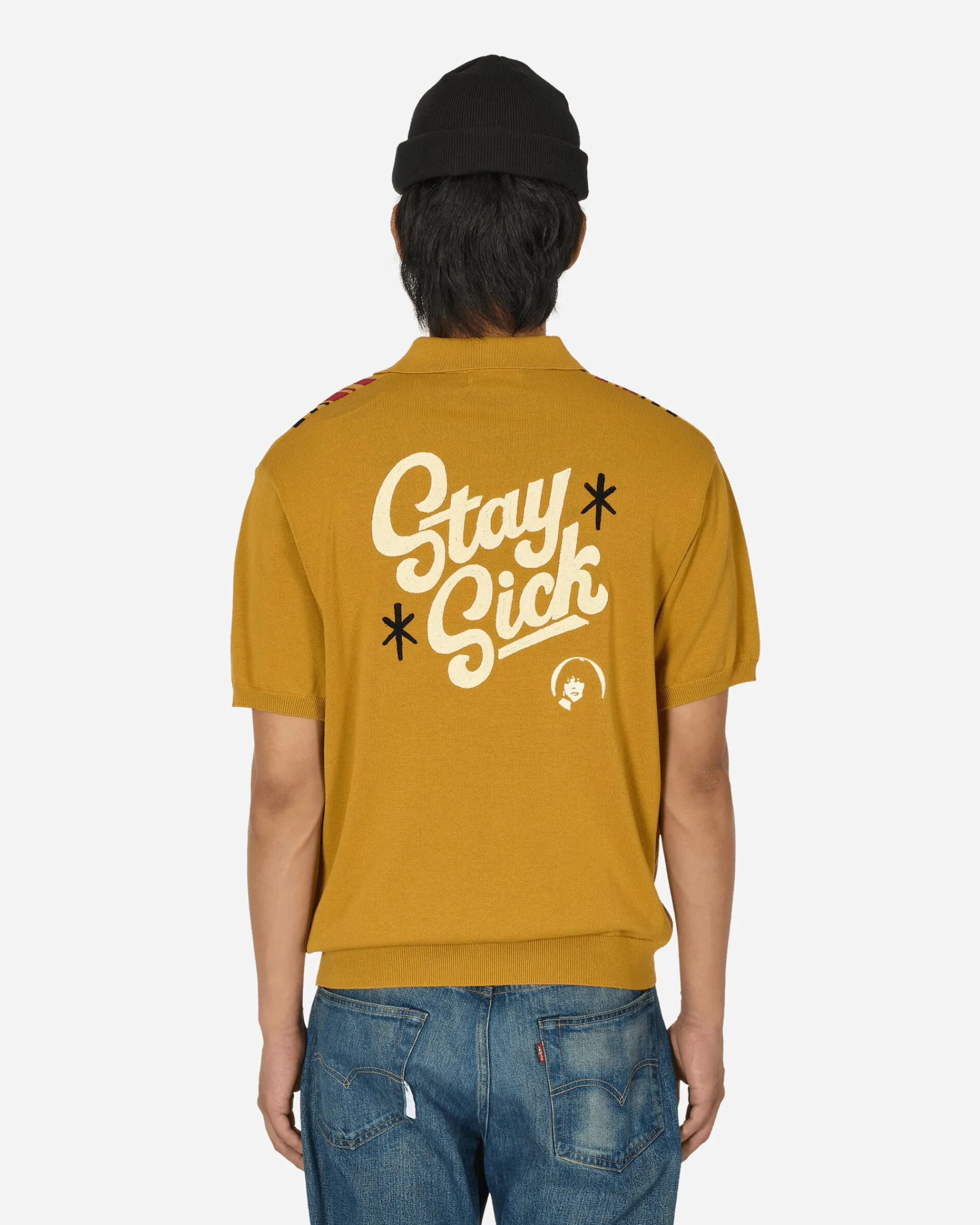 Hysteric Glamour T-Shirts^Stay Sick Polo Sweater Yellow