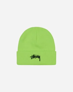 Stüssy Hats|Hats^Stock Cuff Beanie Fluo Green