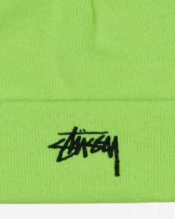 Stüssy Hats|Hats^Stock Cuff Beanie Fluo Green