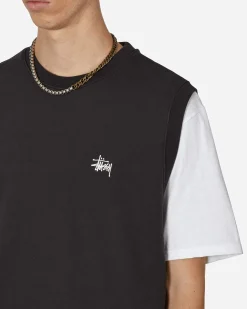 Stüssy Knitwear^Stock Fleece Vest Black