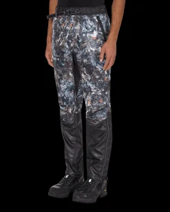 and wander Pants^Stone Printed Ripstop Pants Black