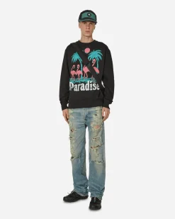 Paradis3 Sweatshirts^Storks Crewneck Sweatshirt Black