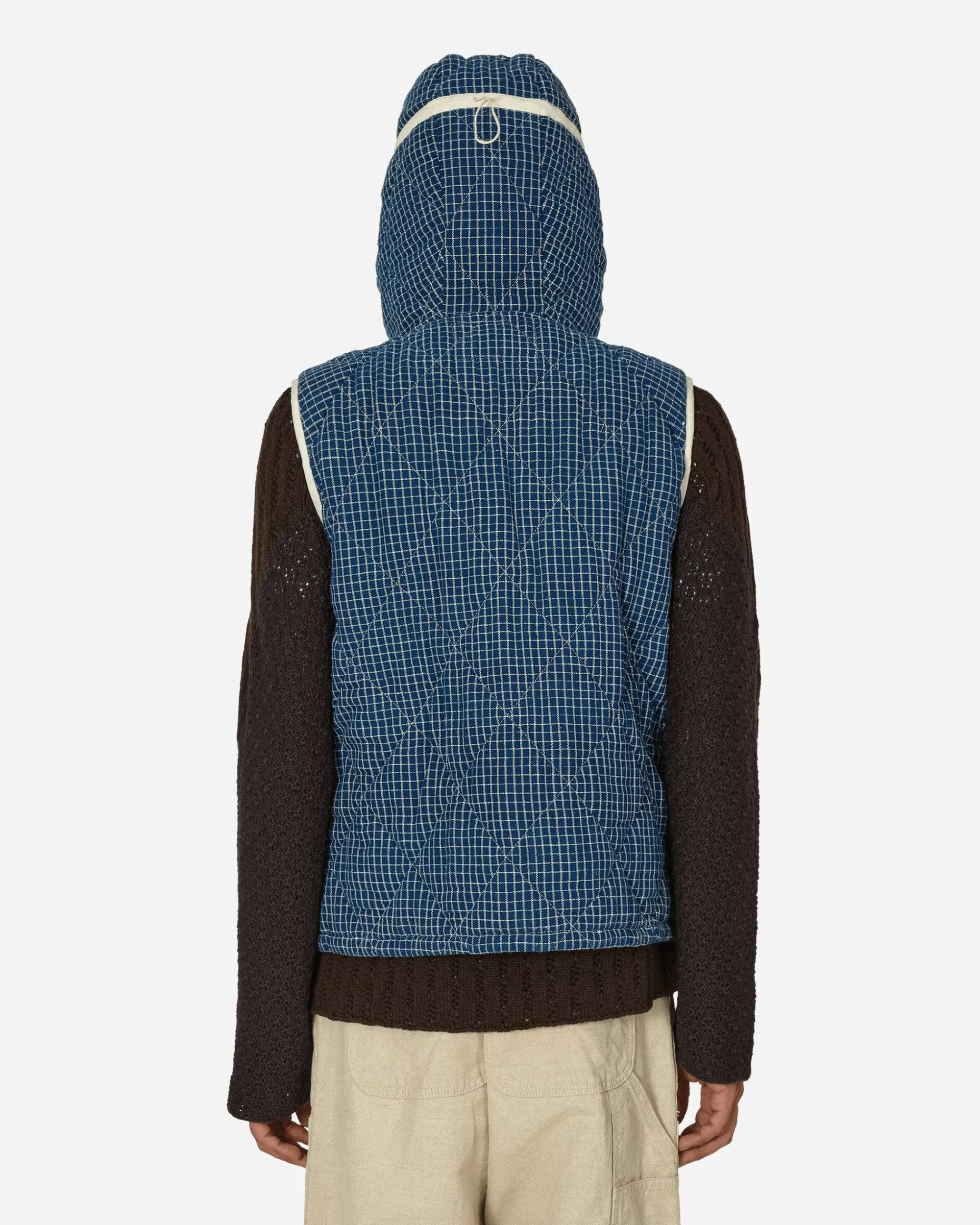 ROA Coats And Jackets^Story mfg. Puffer Vest Indigo Check