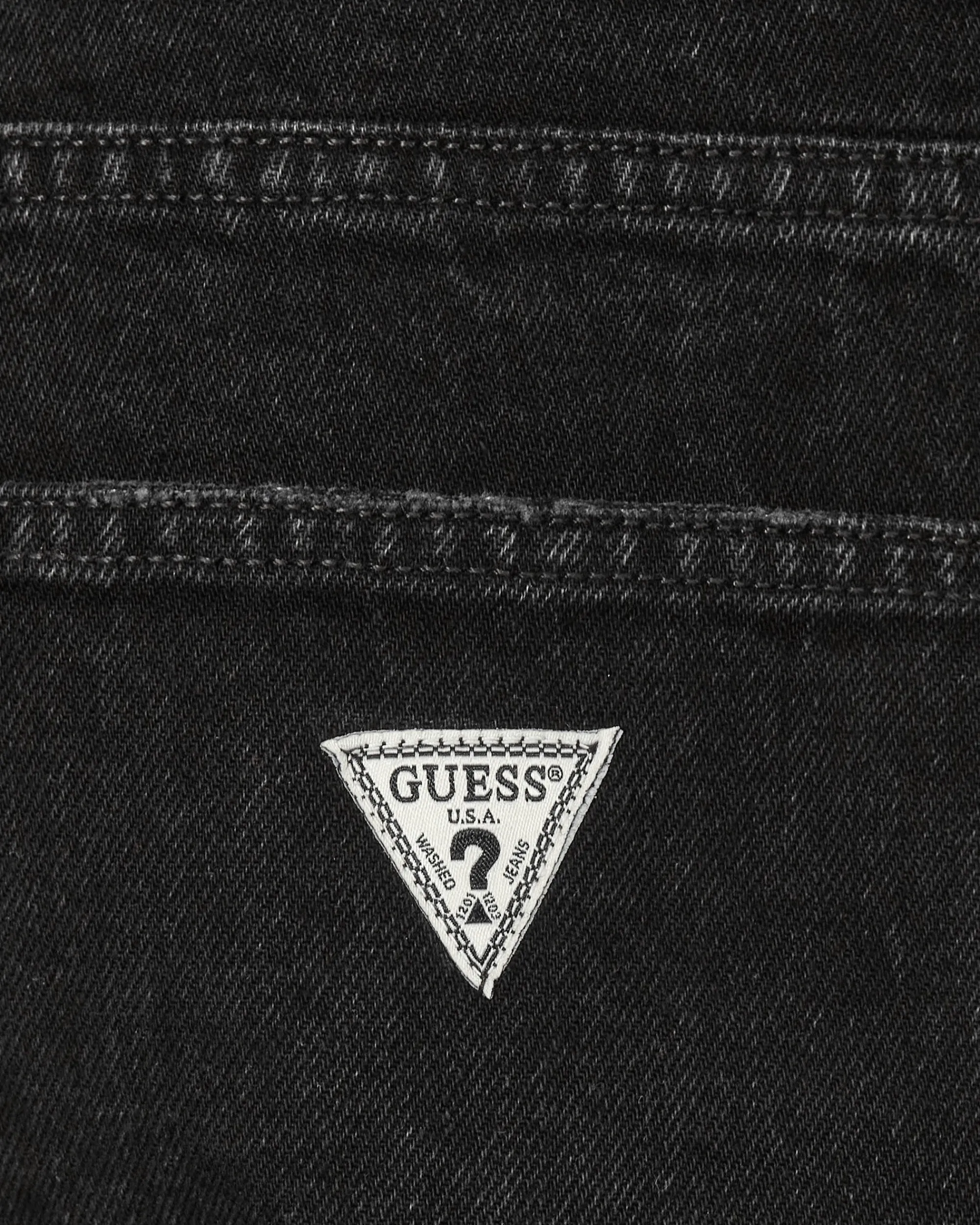 Guess USA Pants^Straight Denim Pants Black